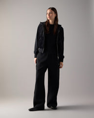 ROSLYN BUNNY HOODIE-BLACK