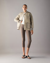TRANSIT LIGHTWEIGHT DOWN BOMBER JACKET-ALABASTER
