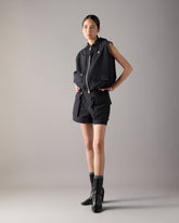 ELEVATE HOODED VEST-BLACK