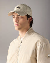 MONOGRAM CRESCENT LOGO CAP-ALABASTER MONOGRAM