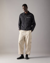 TOP FLIGHT SHIRT JACKET-BLACK