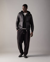 CLOUD WALKER AIR DOWN HOODIE-BLACK