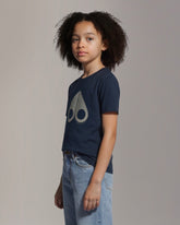 TANDEM PIMA COTTON LOGO T-SHIRT-NAVY