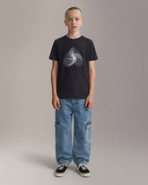 ECLIPSO PIMA COTTON LOGO T-SHIRT-BLACK