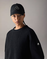 LOGO ICON BASEBALL CAP-BLACK