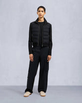 JOSEPHINE HYBRID SWEATER-BLACK