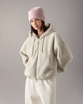 EATON BUNNY REVERSIBLE HOODIE-ALABASTER