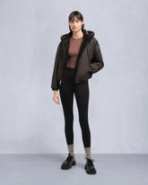EATON BUNNY REVERSIBLE HOODIE-ESPRESSO