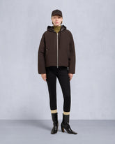 TEGAN DOWN BOMBER JACKET-ESPRESSO