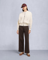 MIX MEDIA WIDE LEG PANT-ESPRESSO