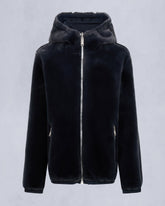 SIMCOE BUNNY REVERSIBLE HOODIE-NAVY