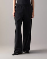 MIXED MEDIA BUNNY PANTS-BLACK