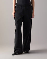 MIXED MEDIA BUNNY PANTS-BLACK