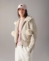 ORO BUNNY REVERSIBLE HOODIE-ALABASTER