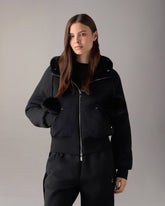 ORO BUNNY REVERSIBLE HOODIE-BLACK