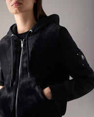 ROSLYN BUNNY HOODIE-BLACK