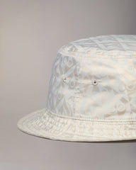 MONOGRAM ICON BUCKET HAT-ALABASTER MONOGRAM