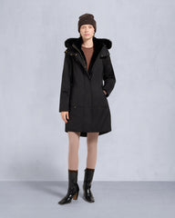 GOLD SERIES SATIN STIRLING PARKA-BLACK