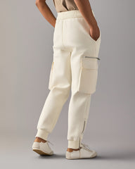 MIXED MEDIA JOGGERS-PLASTER