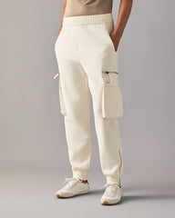 MIXED MEDIA JOGGERS-PLASTER
