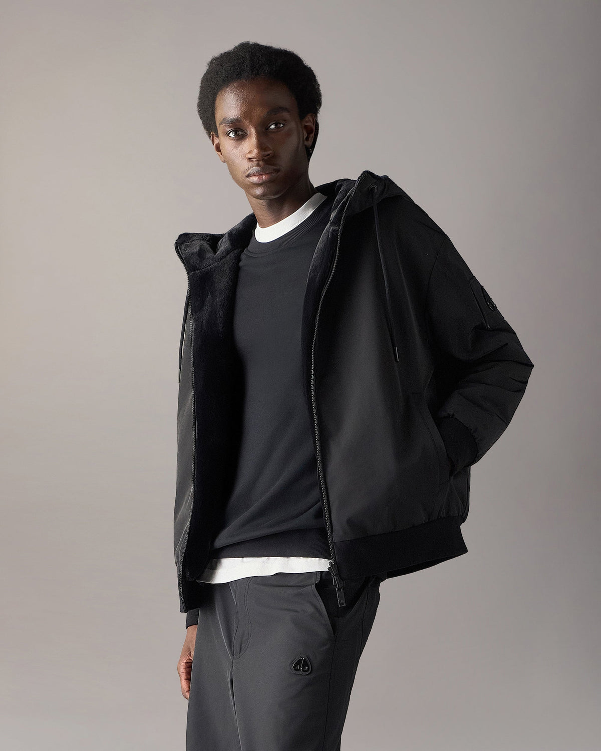 ROLAND BUNNY REVERSIBLE JACKET-BLACK