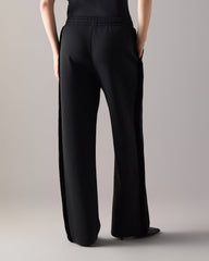 MIXED MEDIA BUNNY PANTS-BLACK
